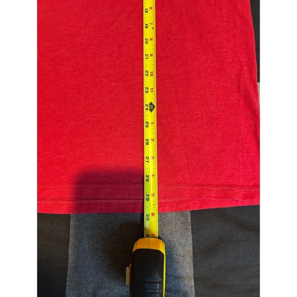 Lockheed Martin Men's Red T-Shirt Graphic Ahead of Ready USA Made XL - Picture 4 of 5